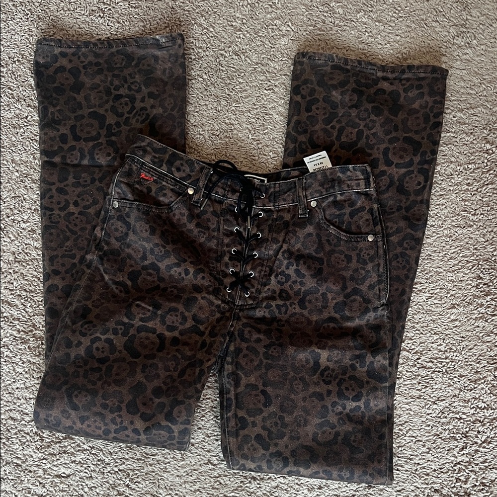 Wrangler Women's Boot Cut Jeans - Brown Leopard Print